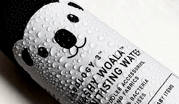 Labology 3 Super Antibacterial Cleansing Water for skin beauty tools and surfaces eliminates bacteria spores and viruses in less than 60 seconds